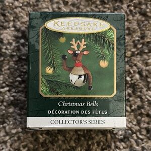 Hallmark Keepsake Reindeer Ornament with Green and Brown
